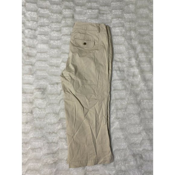 Dockers Women’s Sz 8 Polyester Capri Crop Pants Tan Beige Run For The Cure - Picture 4 of 11